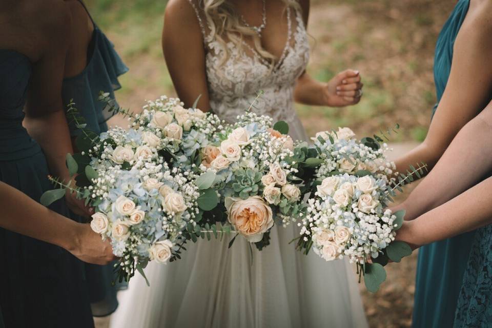 Juliets and Hydrangeas