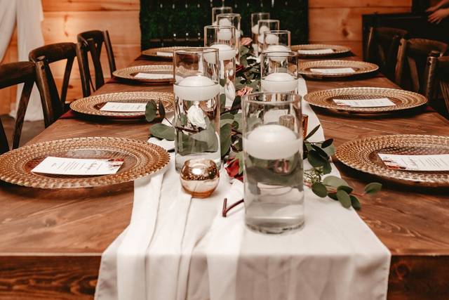 The wedding setup
