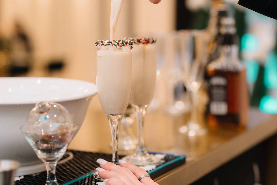 Boozy Christmas Shakes