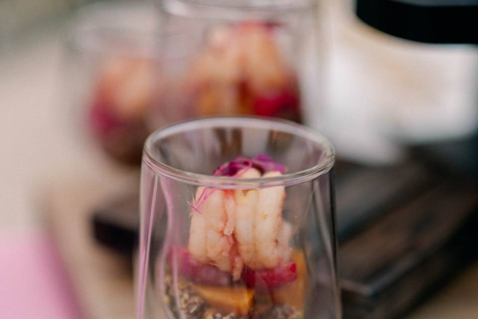 Shrimp & Beets, Pistachio Soil