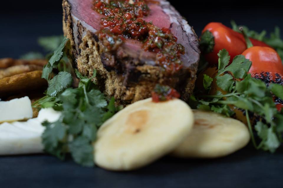 Tomahawk w/ Chimichurri, arepa