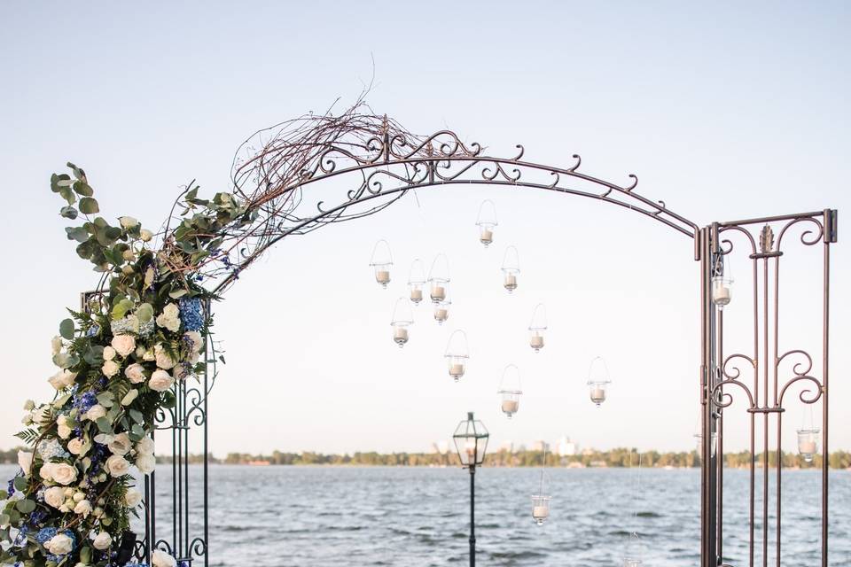 Wedding arch floral