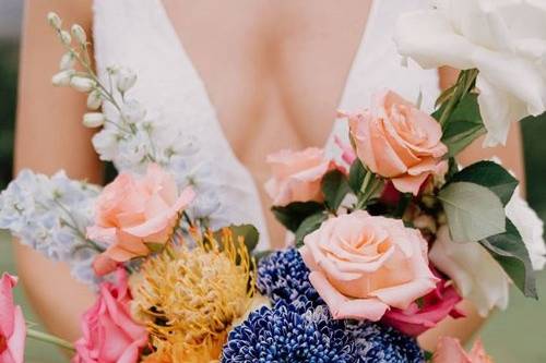Bohemian bridal bouquet