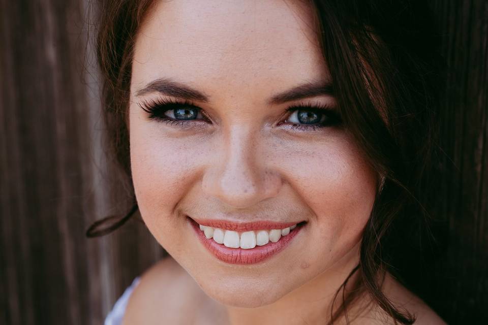 Smiling bride | Roseann Bridal