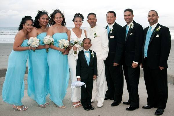 Bridesmaids and groomsmen