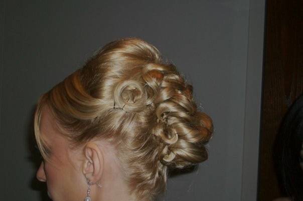 Bridal hair updo