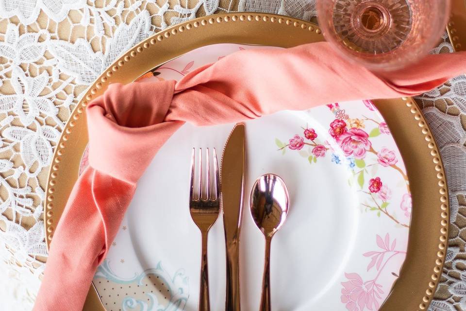 Wedding place setting