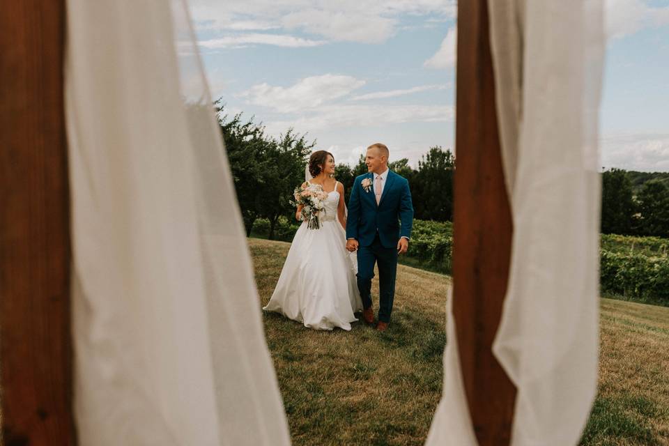 Through their archway