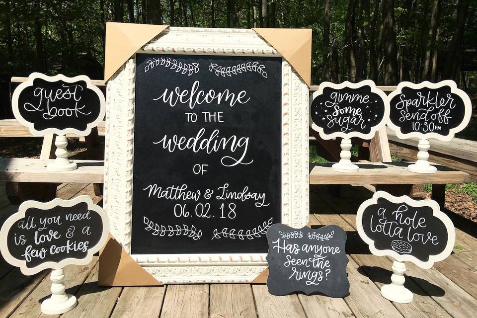 Wedding Signage Set