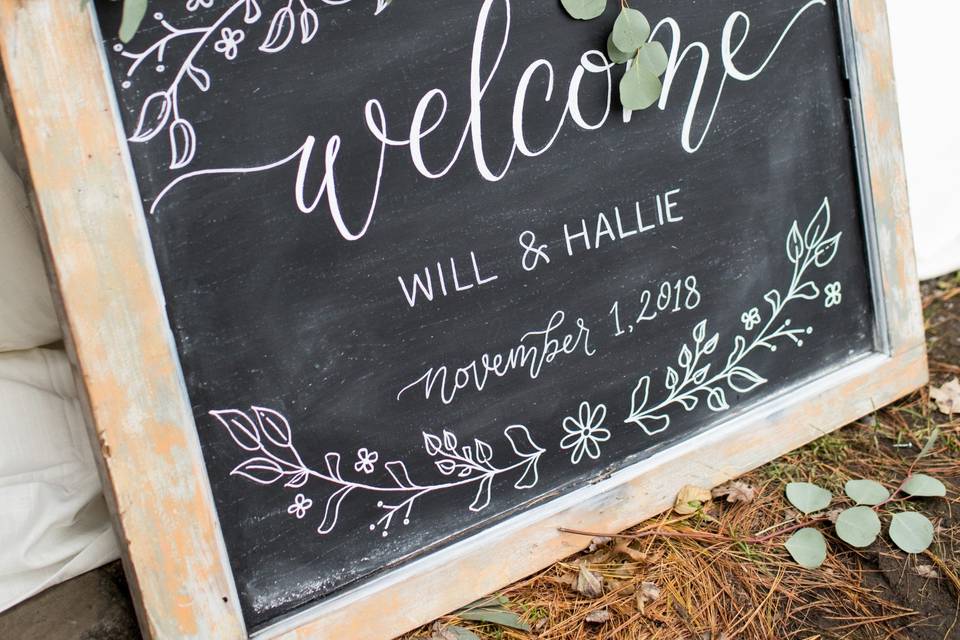 Welcome Wedding Sign