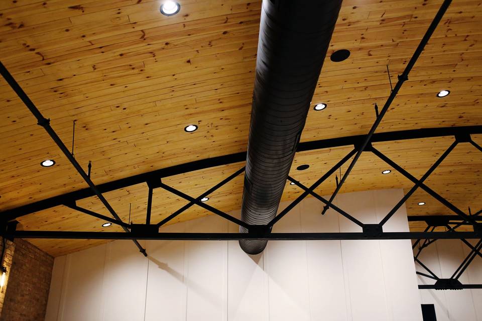 Custom Curved Wood Ceiling