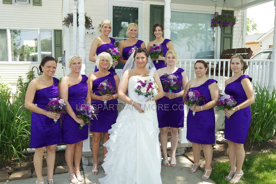 Bride & her Maids
