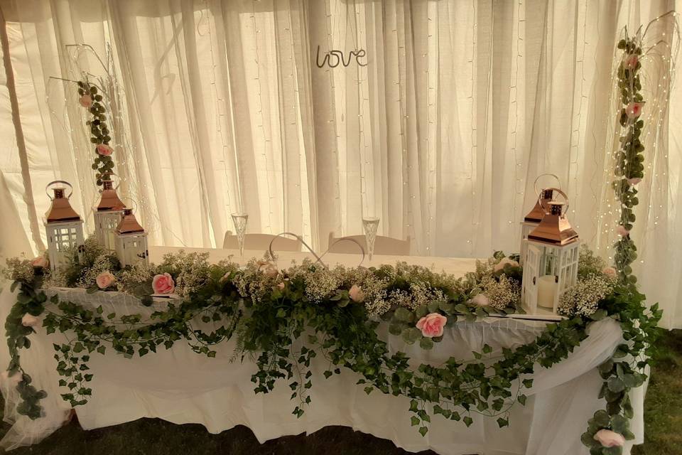 Head table for a Princess