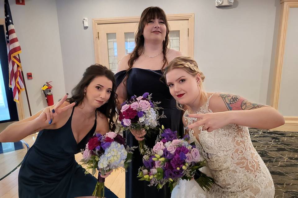 Bride & her maids...