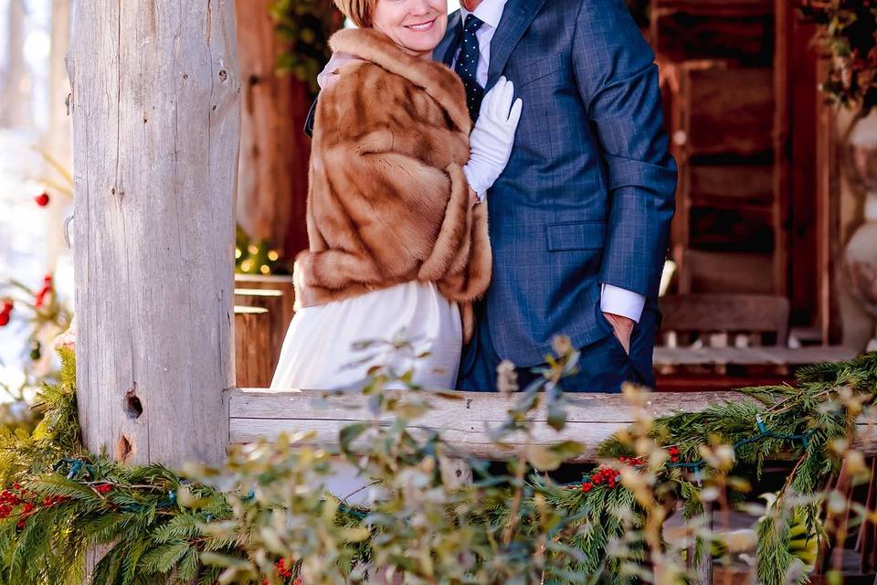 Cozy winter wedding