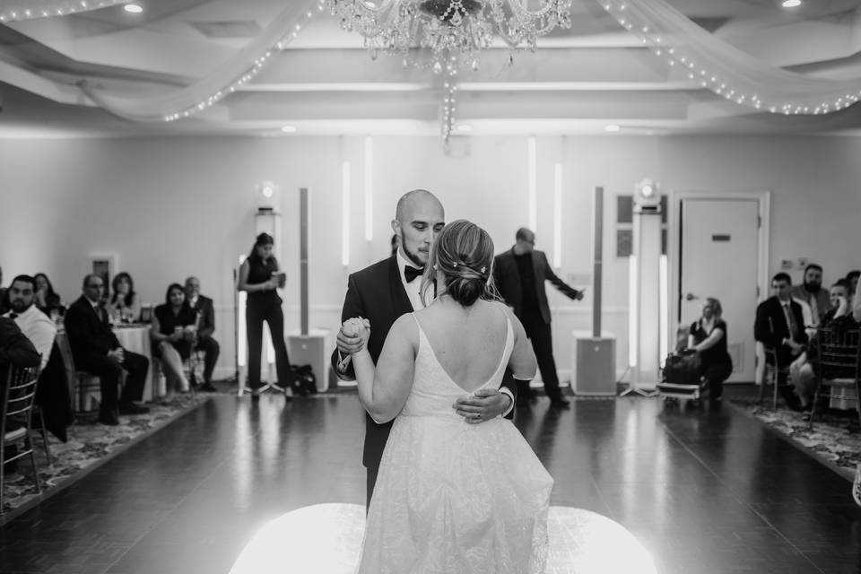 Spotlighting first dance