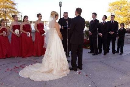 Officiant heading the ceremony