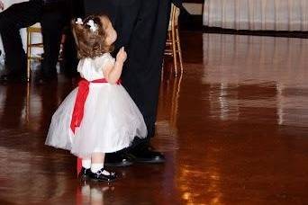 Flower girl and the officiant