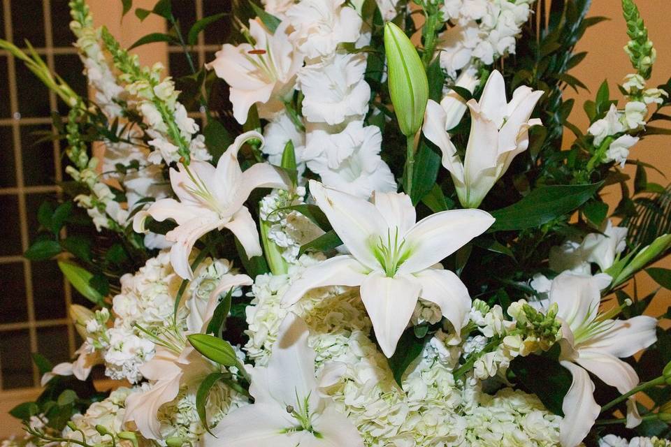 White flower arrangement