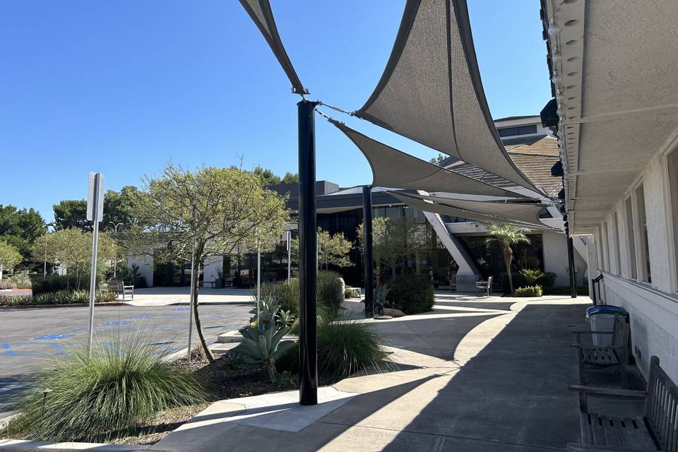 Covered patio space
