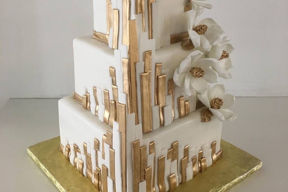 Modern wedding cake