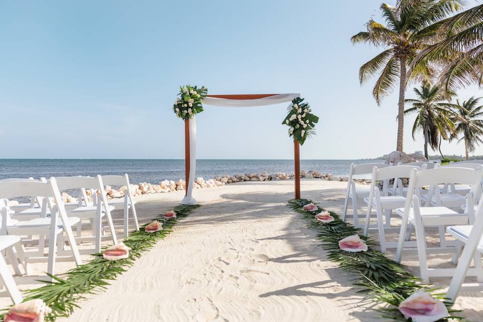 Ceremony Setup- Coco Beach