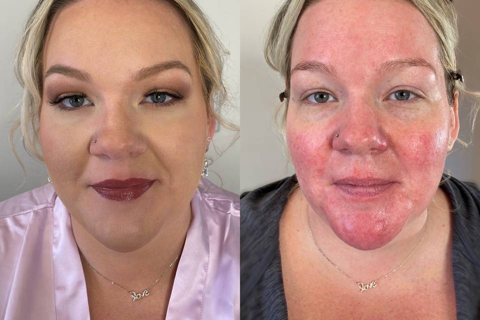 Before & After Makeup