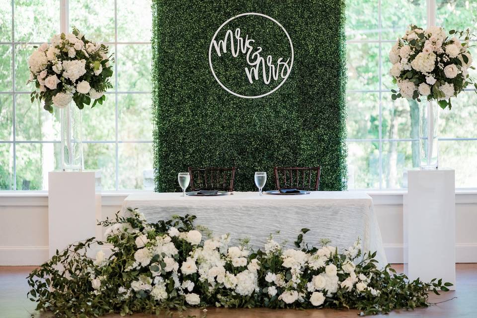 Sweetheart table