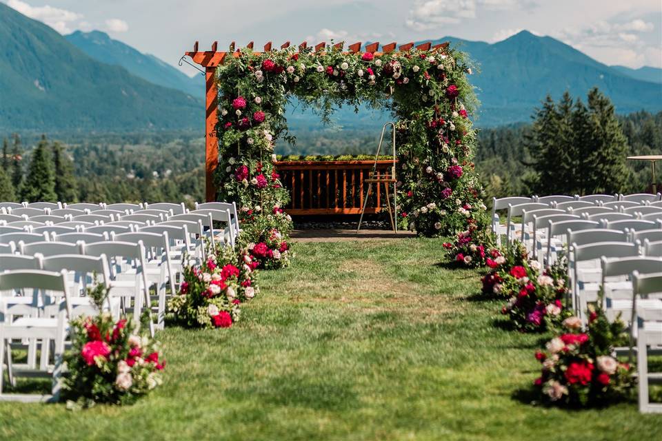 Ceremony Space with Chuppah