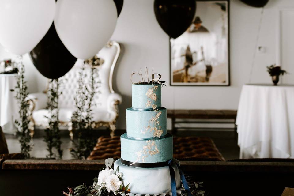 Marbled Fondant & Buttercream with Gold LeafPlanning: