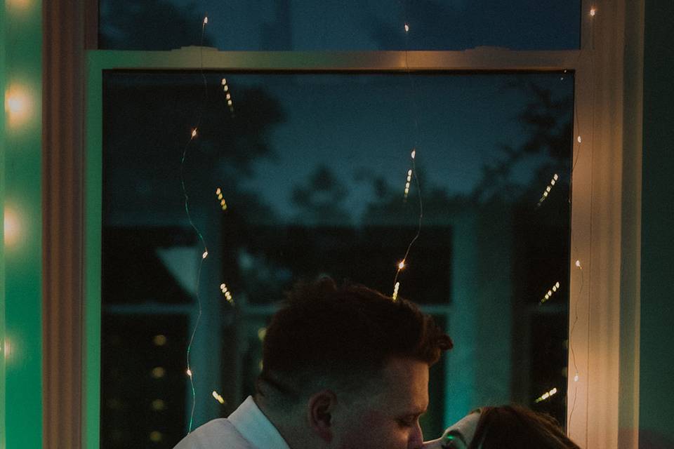 Bride & Groom at reception