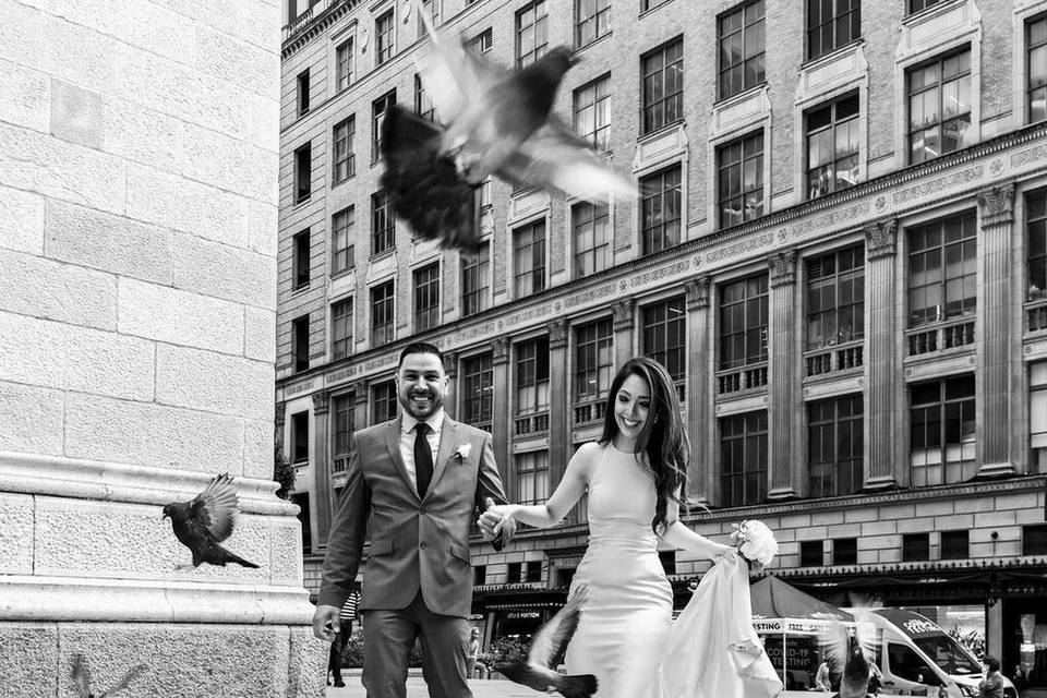 Wedding in the city