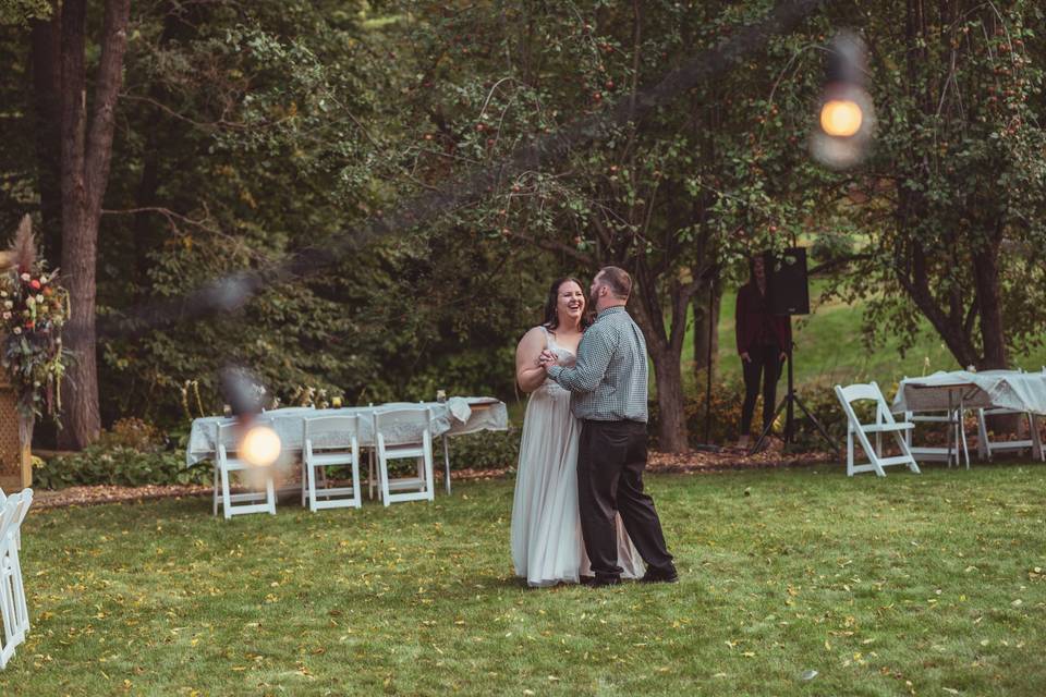 First dance under the lights