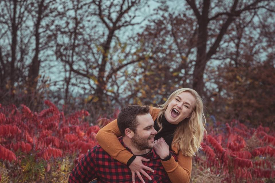 Piggy back candid