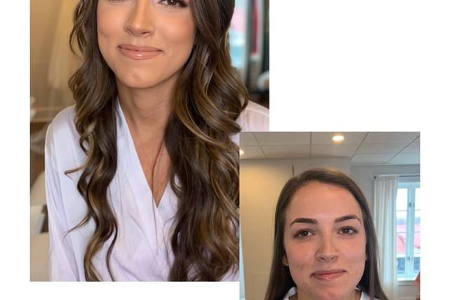 Before and after bride
