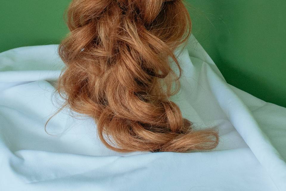 Mermaid wedding hair