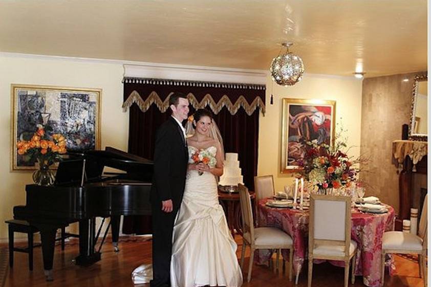 inside ceremony in the living room