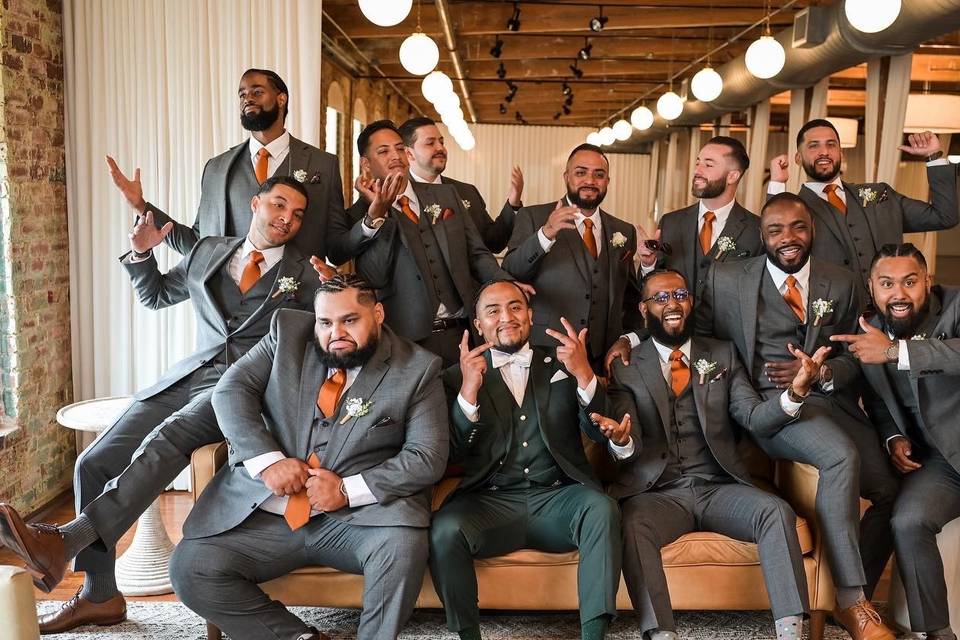 The groom and his crew
