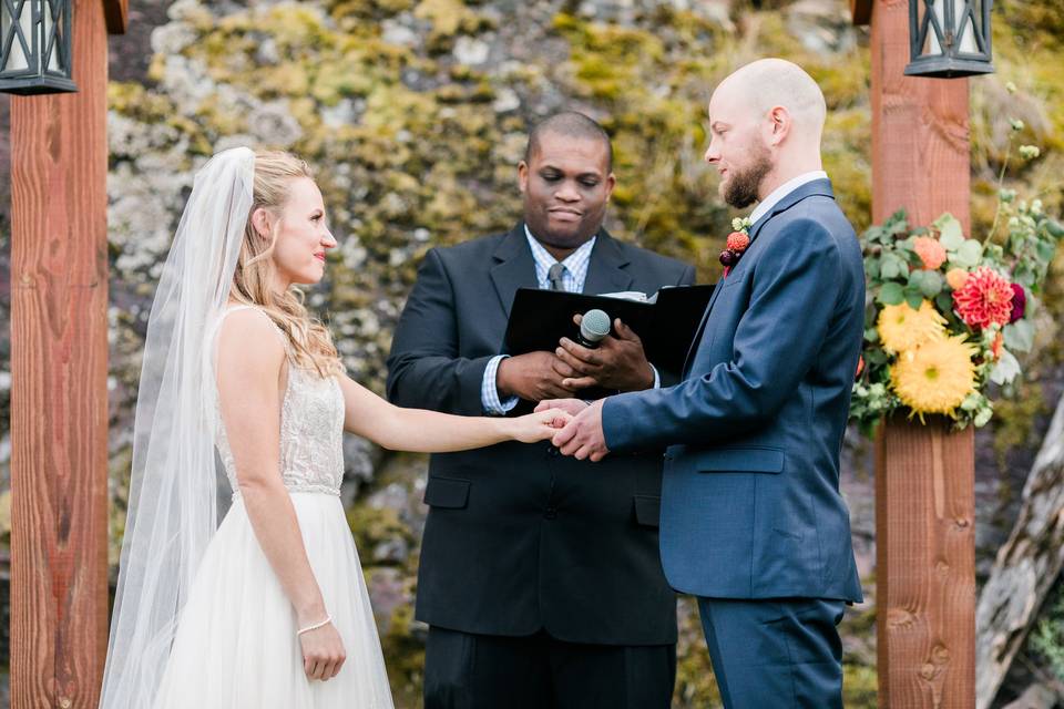 Bride and groom