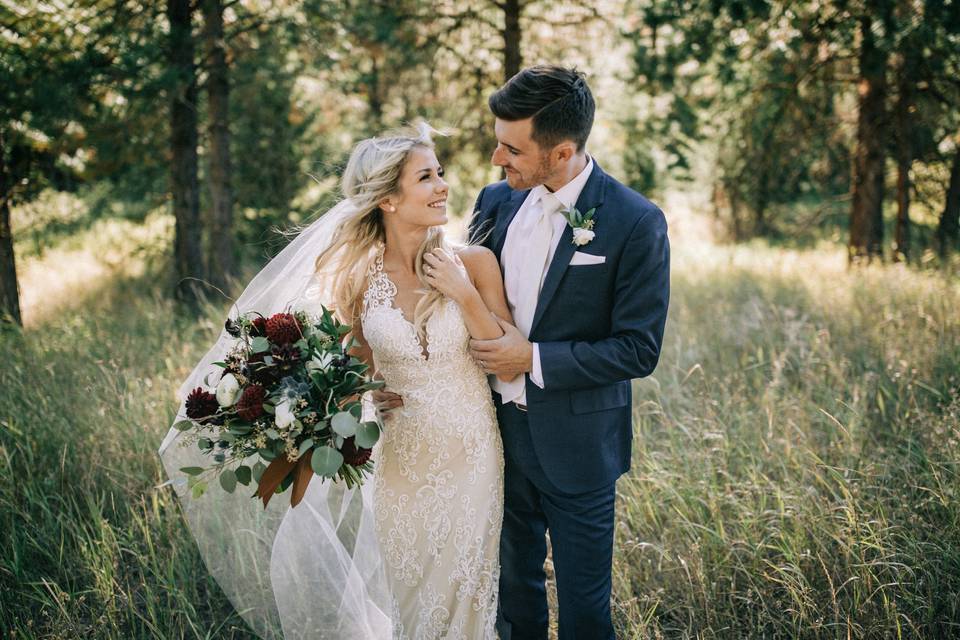 Lifting his bride