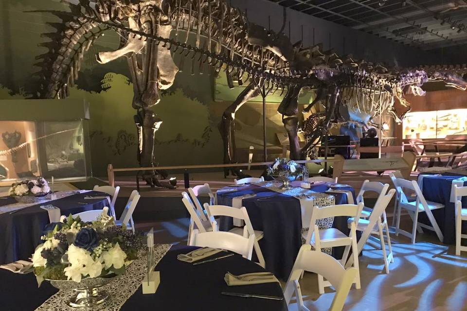 Dinosaur Exhibit Wedding