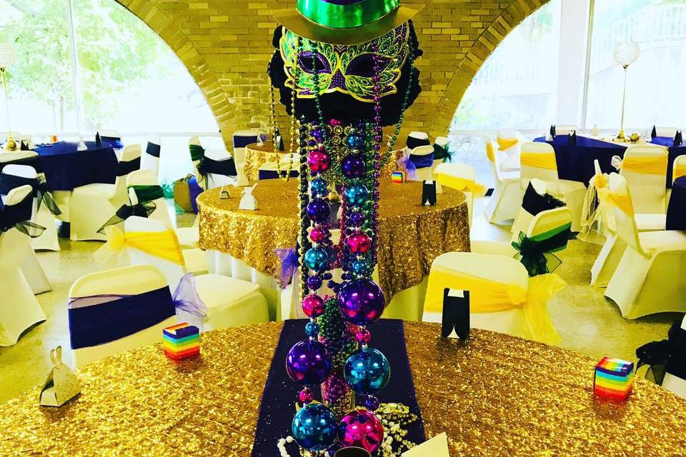 Mardi Gras Wedding Celebration