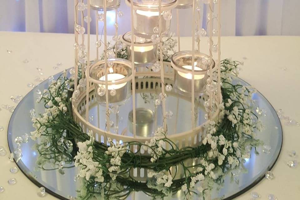 Large Bird Cage Centrepiece