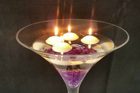 Martini Glass centrepiece