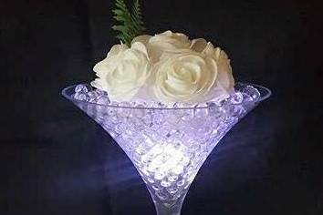 LED Martini Glass Centrepiece
