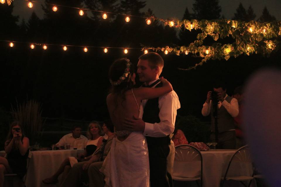 First dance as newlyweds