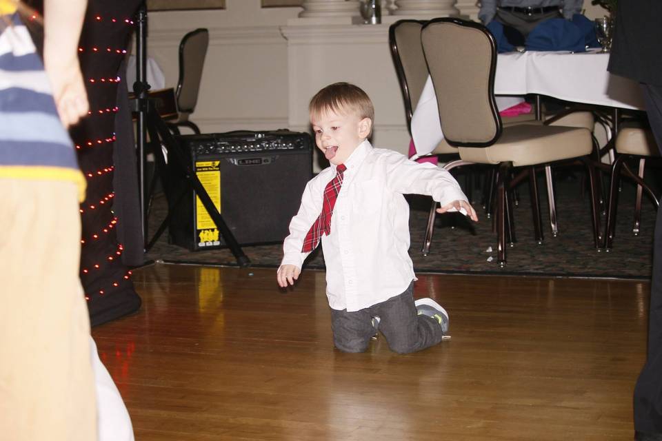 Little boy dancing