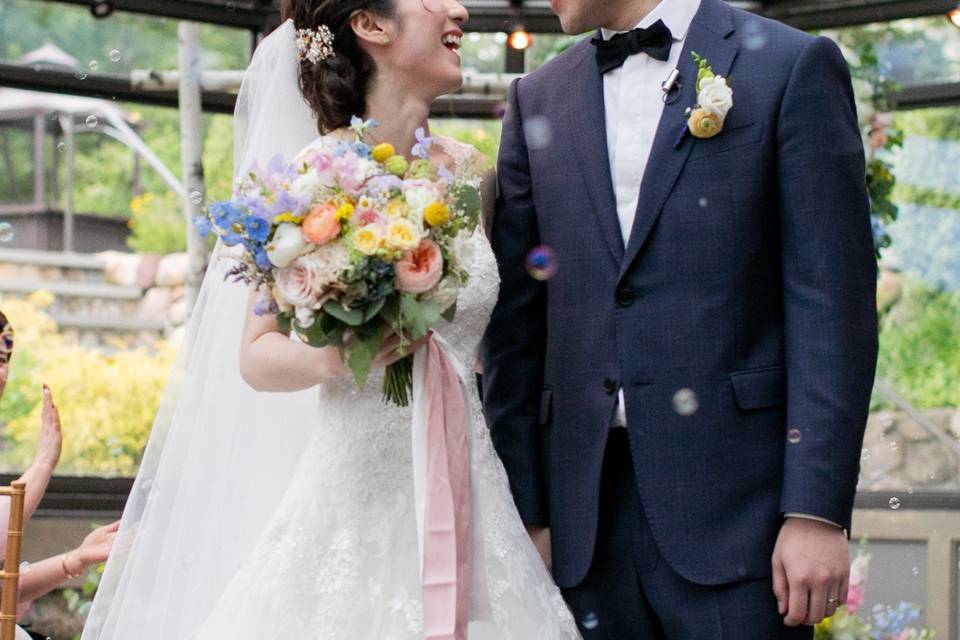 Bride with groom