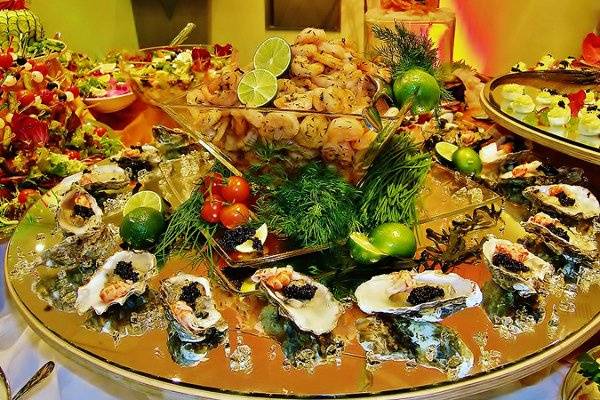 Oysters and Assorted Raw Bar.