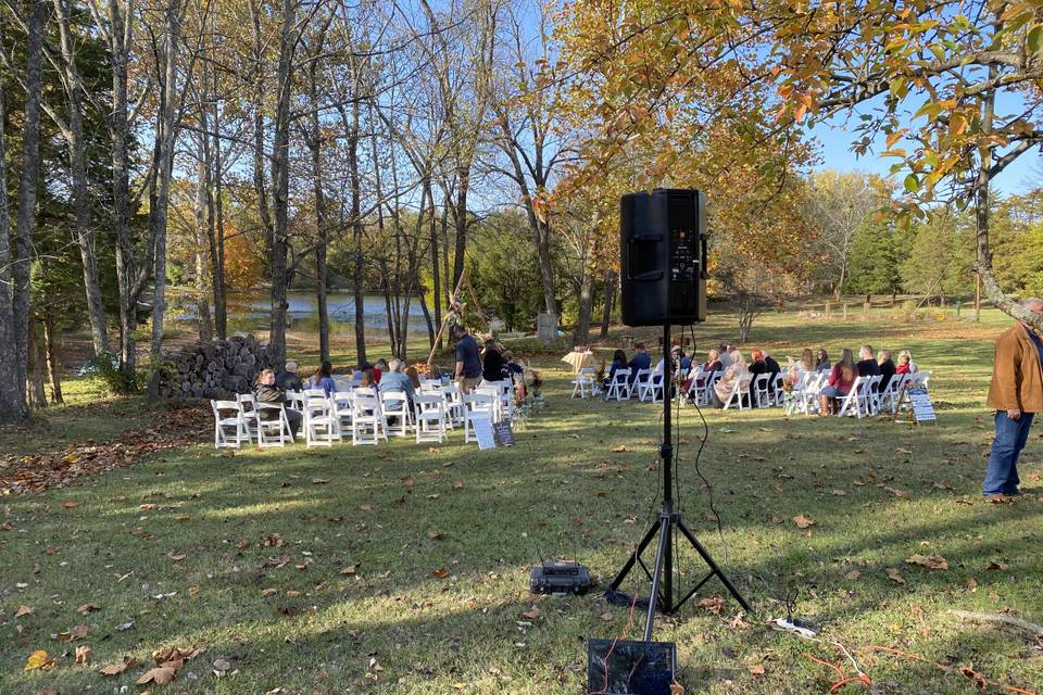 Outdoor ceremony